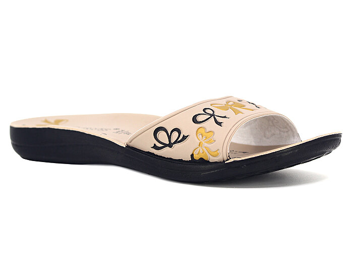 Aris Zenne 5226 Relix Kurdele Günlük Terlik Bej - 1