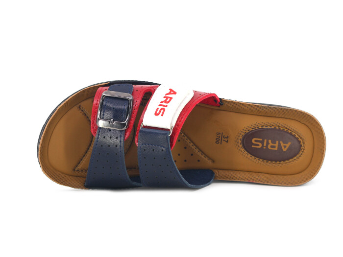 Aris Zenne 5753 Cırtlı Tokalı Pedli Günlük Terlik Tommy - 2