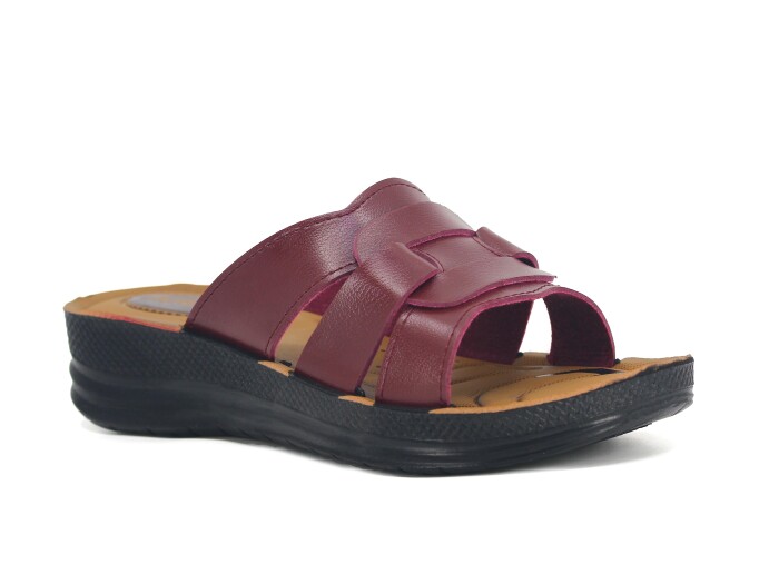 Aris Zenne 5759 Günlük Terlik Bordo - 1
