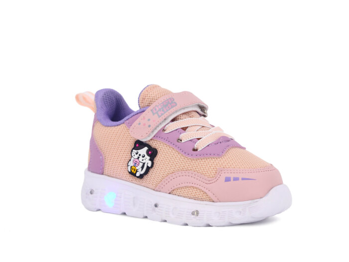 Armix Bebe 015 Deep Işıklı Anorak Spor Ayakkabı Pudra - Lila - 1