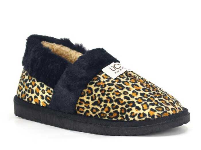 Auris Zenne UCC Ev Ayakkabısı Leopar Kahve - Auris