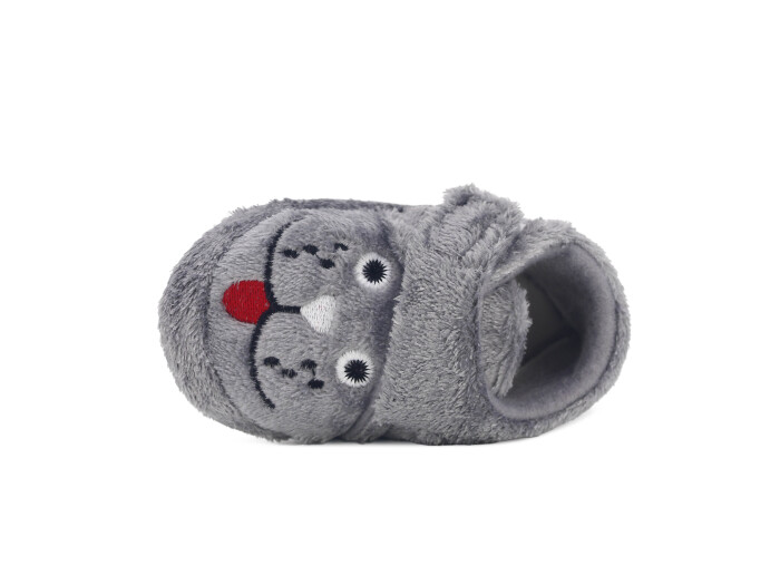 Auris Bebe B01 Kısa Cırtlı Panduf Köpekli Gri - Auris (1)