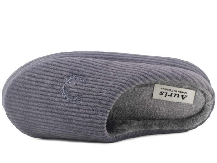 Auris Garson Termo Taban Fitilli Gondol Ev Terliği Gri - Auris (1)