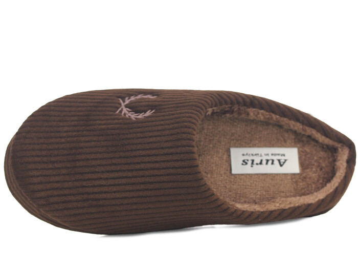 Auris Garson Termo Taban Fitilli Gondol Ev Terliği Kahve - Auris (1)