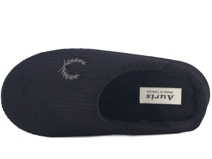 Auris Garson Termo Taban Fitilli Gondol Ev Terliği Siyah - Auris (1)