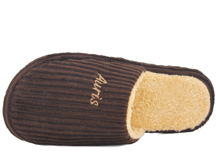 Auris Merdane 210 BR Fitilli Kapalı Atom Ev Terliği Kahve - 2