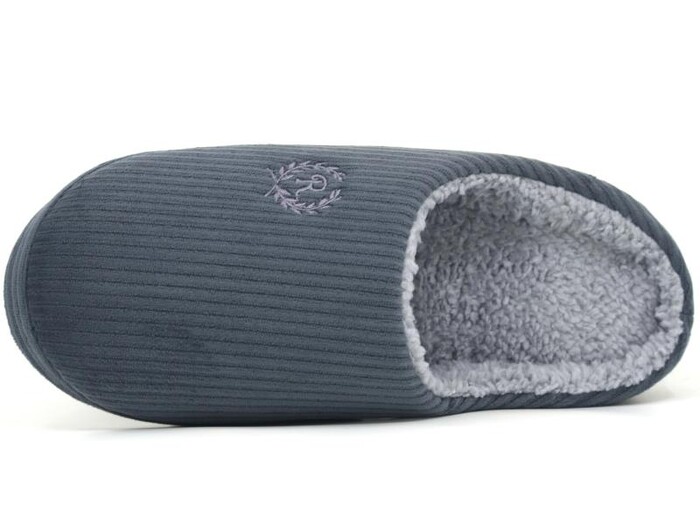 Auris Merdane Termo Taban Fitilli Gondol(41-45) Ev Terliği Gri - Auris (1)