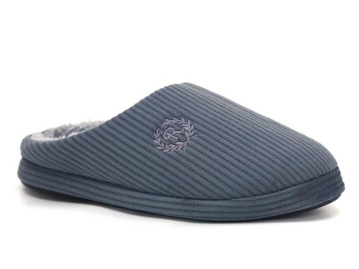 Auris Merdane Termo Taban Fitilli Gondol(41-45) Ev Terliği Gri 