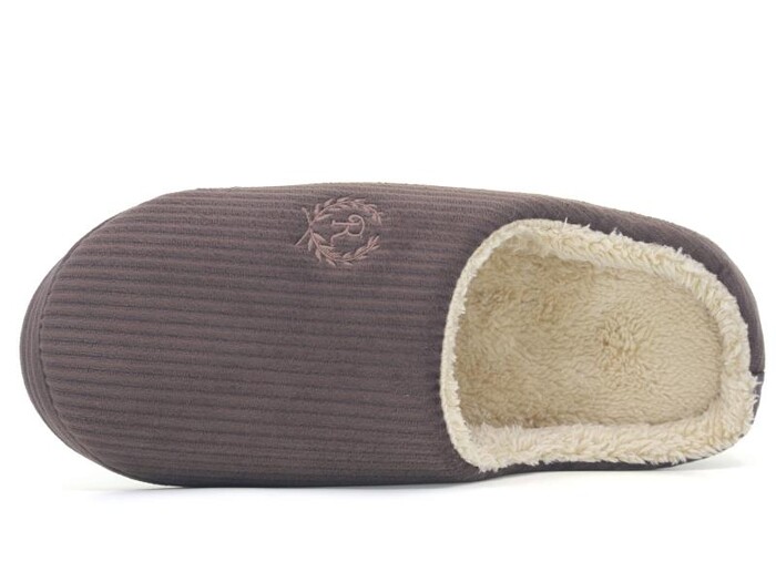 Auris Merdane Termo Taban Fitilli Gondol(41-45) Ev Terliği Kahve - 2