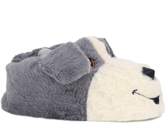 Auris Merdane SL Hayvanlı Köpek Ev Ayakkabısı Köpekli Gri - Auris