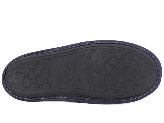 Auris Merdane İthal Lüx Çanak Terlik Mavi - 3