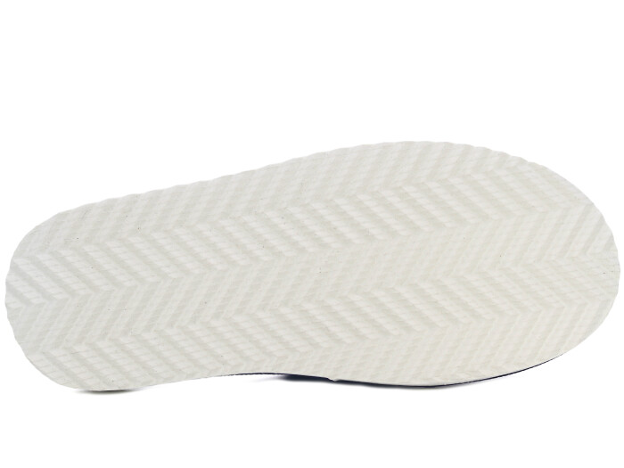 Auris Merdane SM Kadife Deri Ev Terliği Lacivert - 3