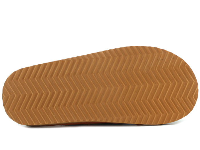 Auris Merdane Kürklü Deri Ev Terliği Taba - 3