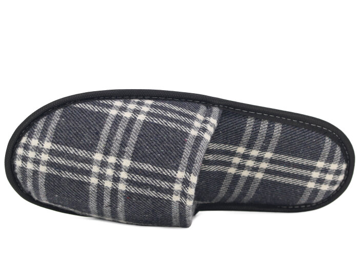 Auris Merdane On Çanak Terlik Ekose Gri - 2