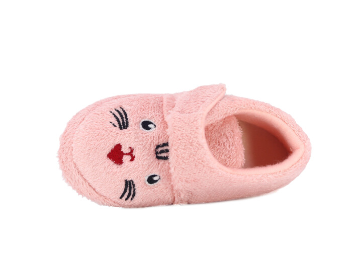 Auris Patik B01 Kısa Cırtlı Panduf Kedili Pembe - 2