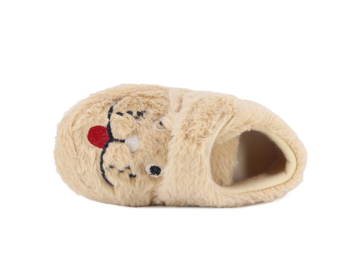 Auris Patik B01 Kısa Cırtlı Panduf Köpekli Bej - 2