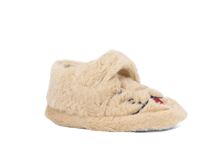 Auris Patik B01 Kısa Cırtlı Panduf Köpekli Bej 