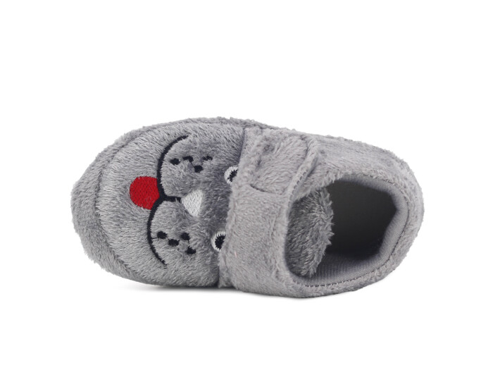 Auris Patik B01 Kısa Cırtlı Panduf Köpekli Gri - Auris (1)