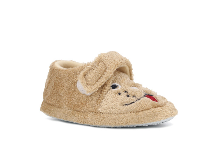 Auris Patik B01 Kısa Cırtlı Panduf Köpekli Taba - Auris