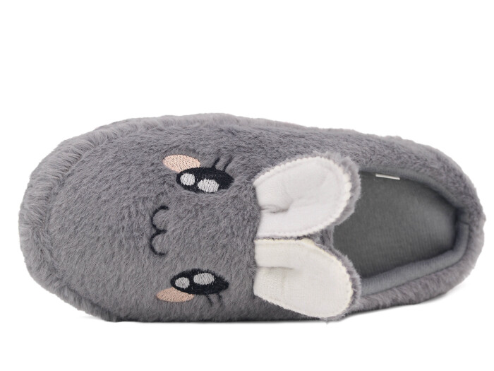 Auris Zenne 127 Tavşanlı Gondol Ev Terliği Gri - Auris (1)