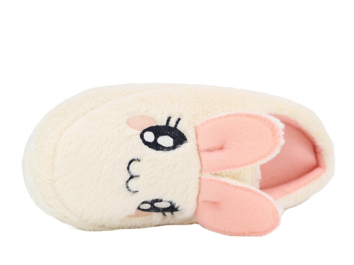 Auris Zenne 127 Tavşanlı Gondol Ev Terliği Krem - Auris (1)