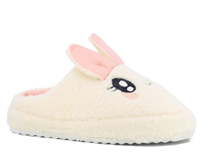 Auris Zenne 127 Tavşanlı Gondol Ev Terliği Krem - Auris