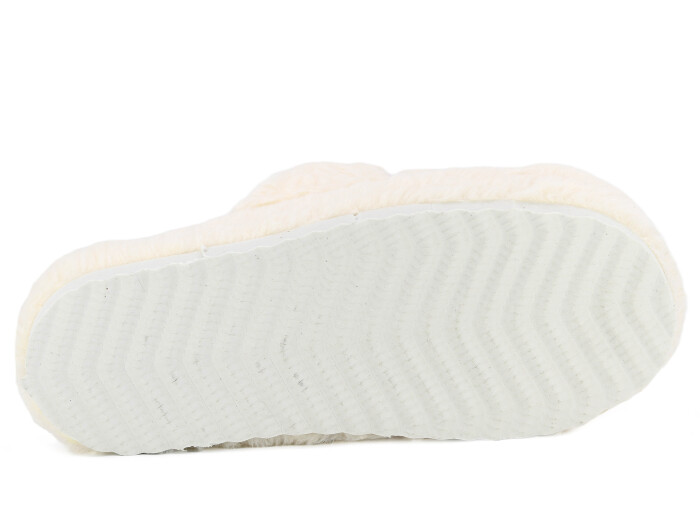 Auris Zenne 127 Yandan Ayıcıklı Kapalı Ev Terliği Ekru - 3