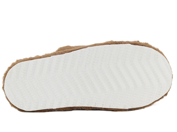 Auris Zenne 127 Yandan Ayıcıklı Kapalı Ev Terliği Kahve - 3