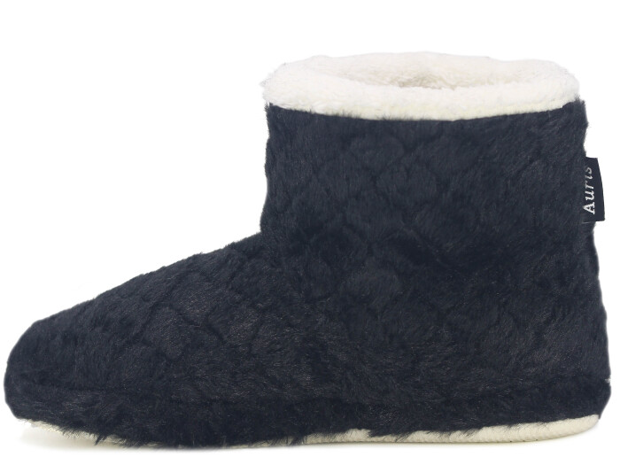 Auris Zenne 2025 Baklava Desen Ev Botu Siyah - 2