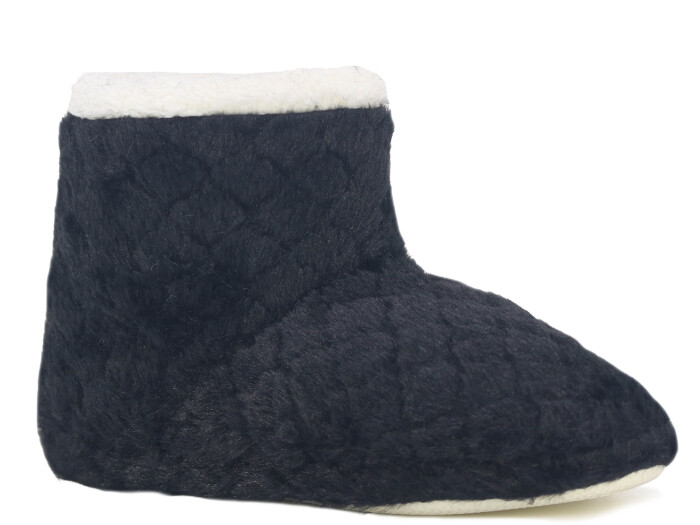 Auris Zenne 2025 Baklava Desen Ev Botu Siyah - 1