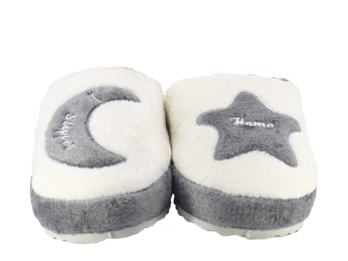 Auris Zenne 210 BR Ay Yıldız Atom Ev Terliği Gri - Auris