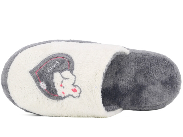 Auris Zenne 210 BR Kalpli Tavşan Atom Ev Terliği Gri - Auris (1)