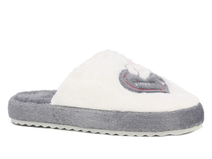 Auris Zenne 210 BR Kalpli Tavşan Atom Ev Terliği Gri - Auris