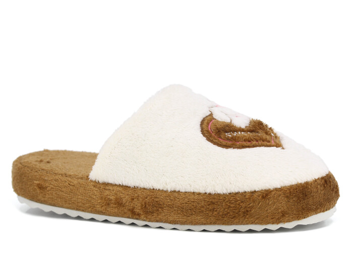 Auris Zenne 210 BR Kalpli Tavşan Atom Ev Terliği Kahve - Auris