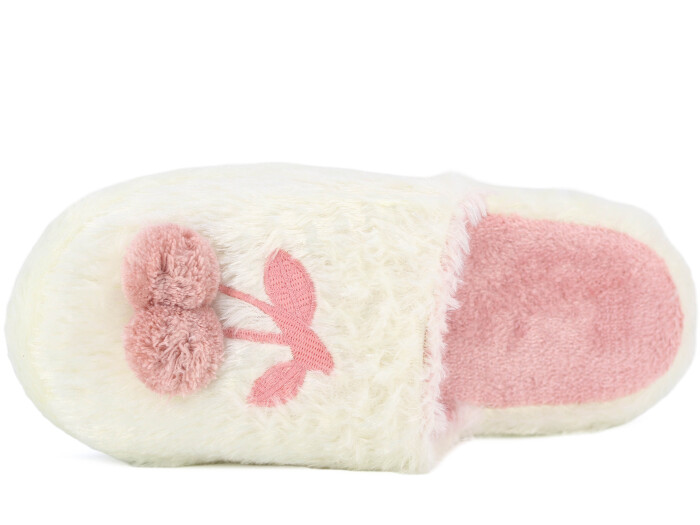 Auris Zenne 210 BR Kiraz Atom Ev Terliği Beyaz - Auris (1)