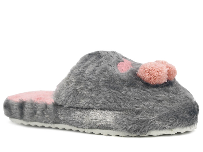 Auris Zenne 210 BR Kiraz Atom Ev Terliği Gri - 1