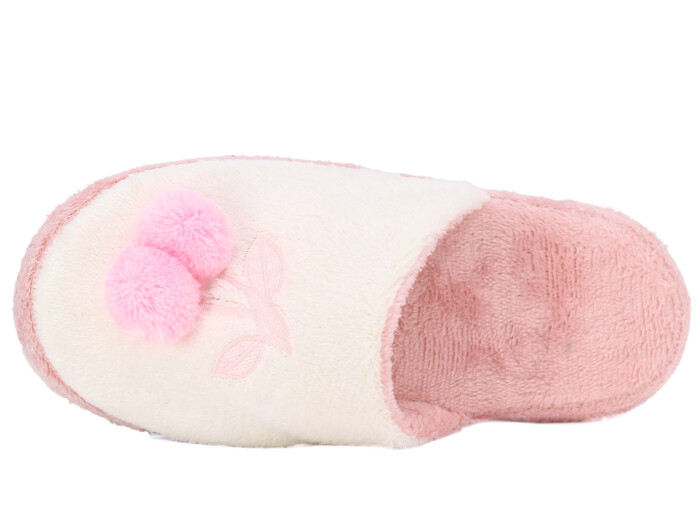 Auris Zenne 210 BR Kiraz Atom Ev Terliği Pudra - Beyaz - Auris (1)