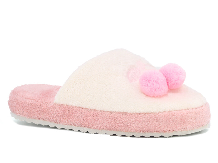 Auris Zenne 210 BR Kiraz Atom Ev Terliği Pudra - Beyaz - 1