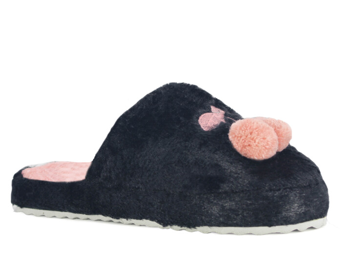 Auris Zenne 210 BR Kiraz Atom Ev Terliği Siyah 