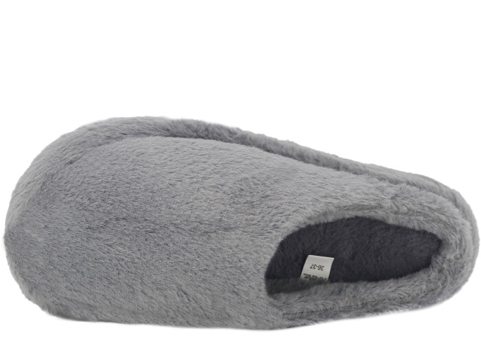 Auris Zenne 539 Düz Gondol AYB Ev Terliği Gri - 2