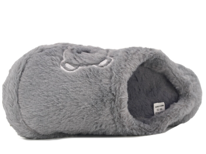 Auris Zenne 539 Ayıcıklı Gondol AYB Ev Terliği Ayıcıklı Gri - Auris (1)