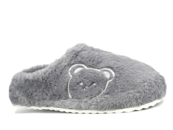 Auris Zenne 539 Ayıcıklı Gondol AYB Ev Terliği Ayıcıklı Gri 