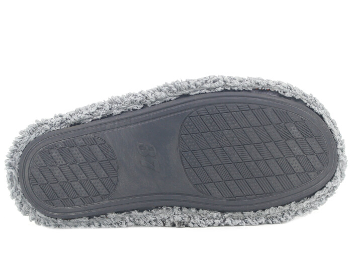 Auris Zenne Düğmeli Havlu Ev Terliği Füme - 3