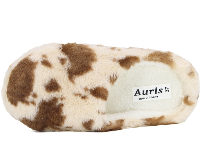 Auris Zenne Termo Taban E Dalmaçyalı Kapalı Gondol Ev Terliği Bej - Haki - 2