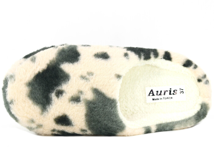 Auris Zenne Termo Taban E Dalmaçyalı Kapalı Gondol Ev Terliği Bej - Kahve - 2