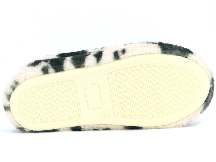 Auris Zenne Termo Taban E Dalmaçyalı Kapalı Gondol Ev Terliği Bej - Kahve - 3