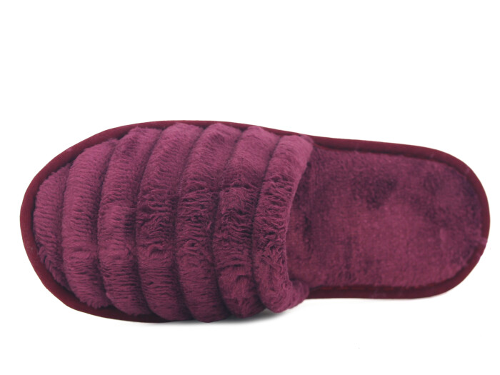 Auris Zenne Fitilli Ev Terliği Bordo - Auris (1)