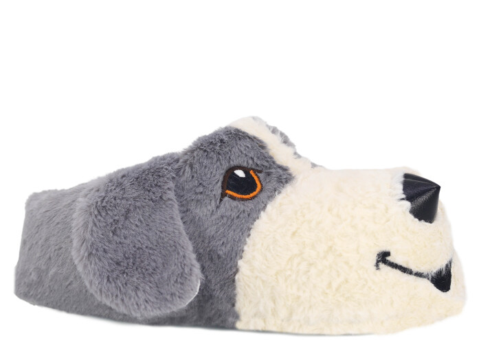 Auris Zenne SL Hayvanlı Köpek Ev Ayakkabısı Köpekli Gri - 1