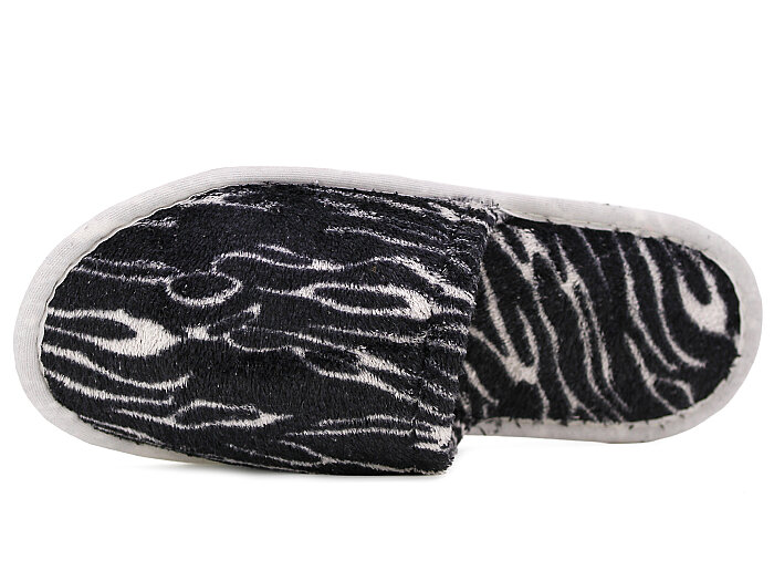 Auris Zenne HSN Çanak Terlik Siyah Zebra - Auris (1)