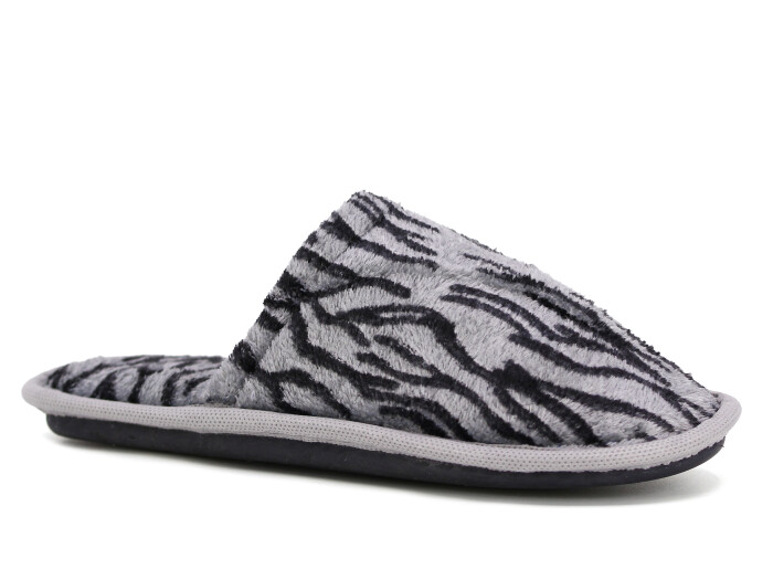 Auris Zenne İthal Çanak Terlik Gri Zebra 